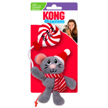 Rato de Natal para gato - KONG