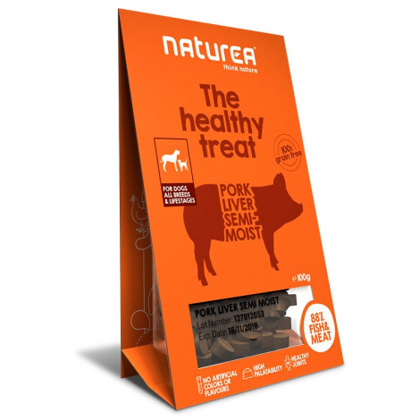 Naturea Treats Dog - Pork Liver Semi-Moist 100gr