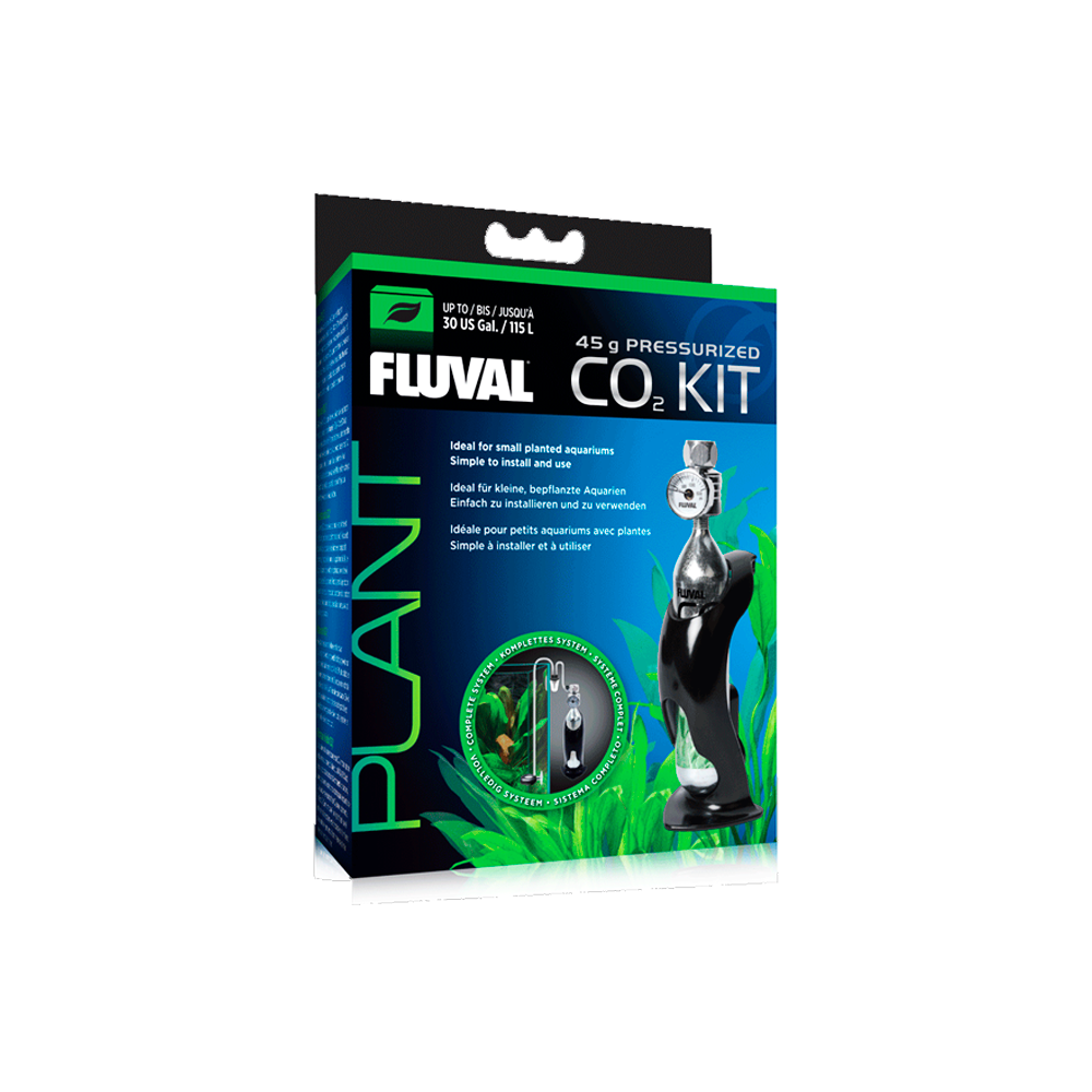Fluval CO2 Kit Pressurizado 45gr p/ 115lts