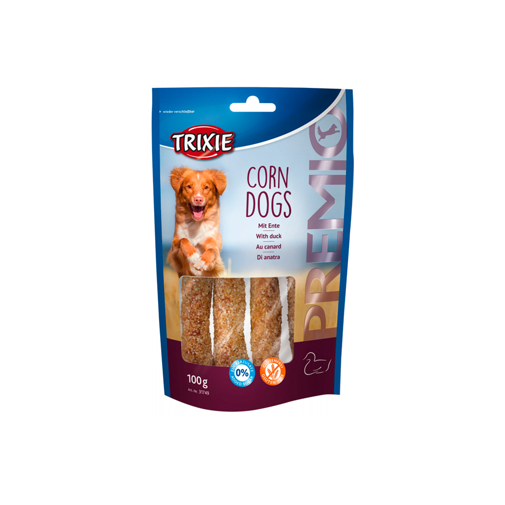 PREMIO Corn Dogs (com Pato e Pele/Couro)