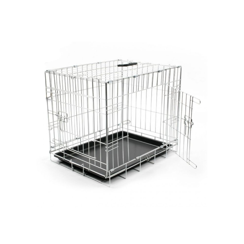 Duvo+ Jaula Transportadora Cromada Dog Crate c/ 2 Portas