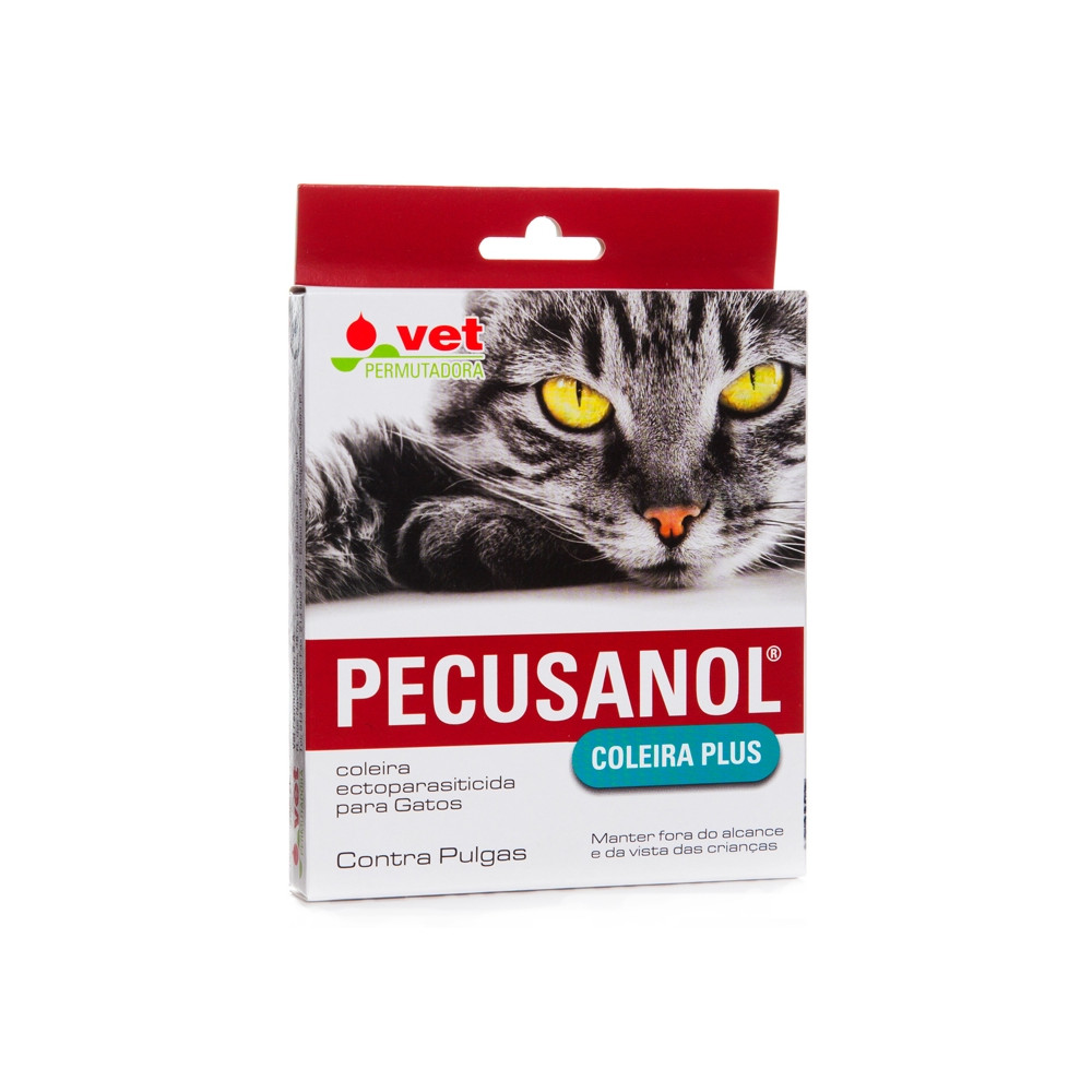 Vet Permutadora Pecusanol Coleira Plus para Gato 30cm