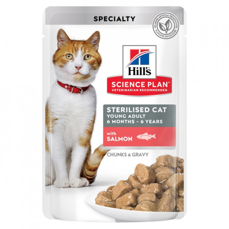 Hill's Cat Sterilised Salmão 85gr