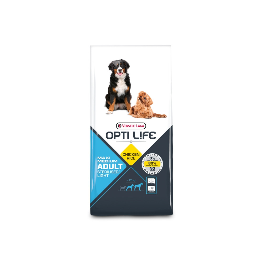 OPTI LIFE - Adulto Light Medium/Maxi 12.5Kg