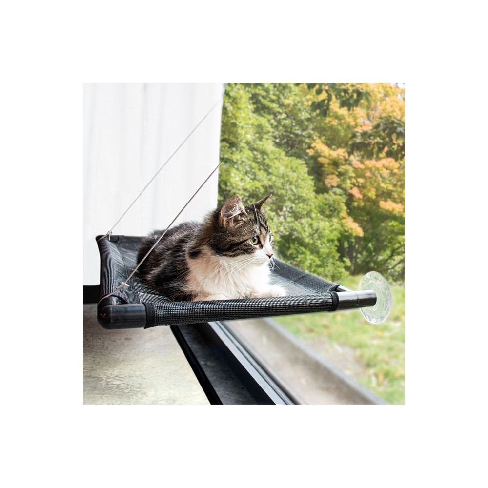Qican Poleiro para janela de gato Rede para janela de gato