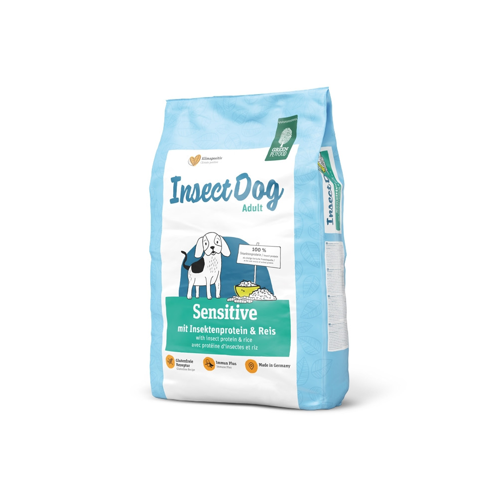 Green Petfood InsectDog Sensitive Cão Adulto - Inseto e arroz