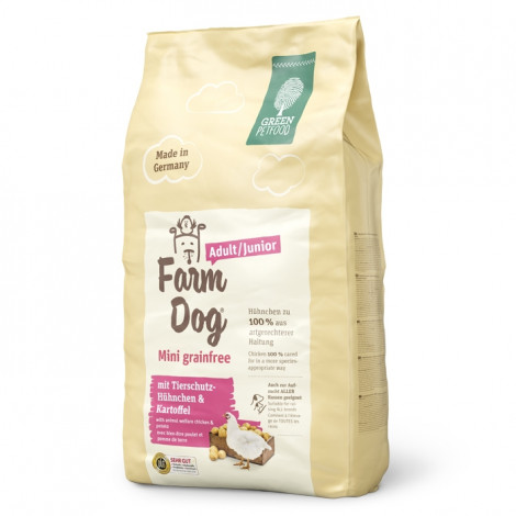 Green PetFood FarmDog Mini Grain free Cão Puppy/Adulto - Frango e batata