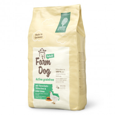 Green PetFood Farm Dog Active Grain free Cão Adulto - Frango e lentilha vermelha
