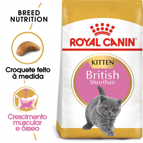 Ração para gato Royal Canin Kitten British Shorthair 2Kg