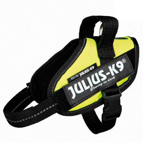 Julius K-9 IDC Peitoral para cão - Amarelo néon