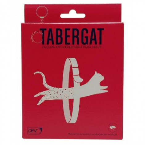 Tabergat - Coleira Antiparasitária p/ Gatos 33cm