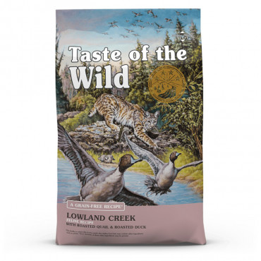 Taste of the Wild Lowland Creek Gato adulto - Codorniz e pato