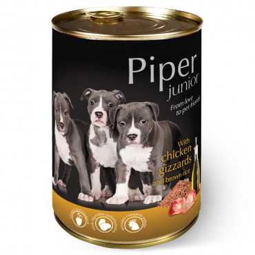Piper Dog - Junior c/ Frango e Arroz Integral 400gr