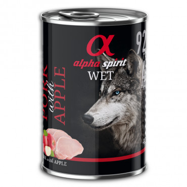 Alpha Spirit Wetfood - Porco e Maçã 400gr