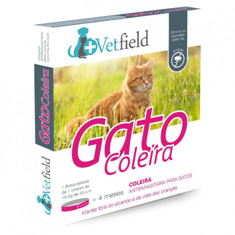 Vetfield Coleira antiparasitária para gato