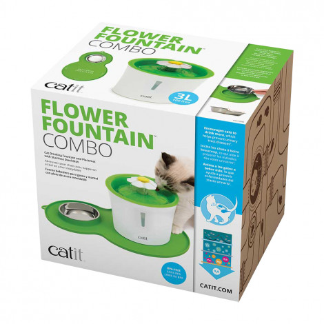 Fonte com taça e tapete - Catit Flower Fontain Combo