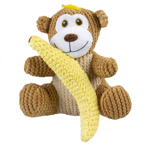 Macaco com banana de peluche para cães - Duvo+