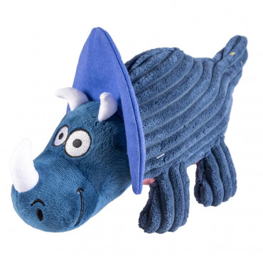 Dinossauro Triceratops azul...